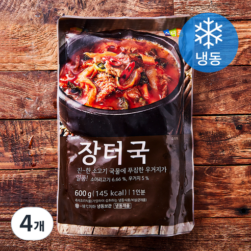 소디프 장터국 1인분 (냉동), 600g, 4개