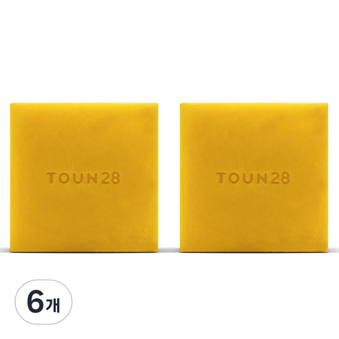 톤28 노워시 트리트먼트바 탄력, 6개, 80g