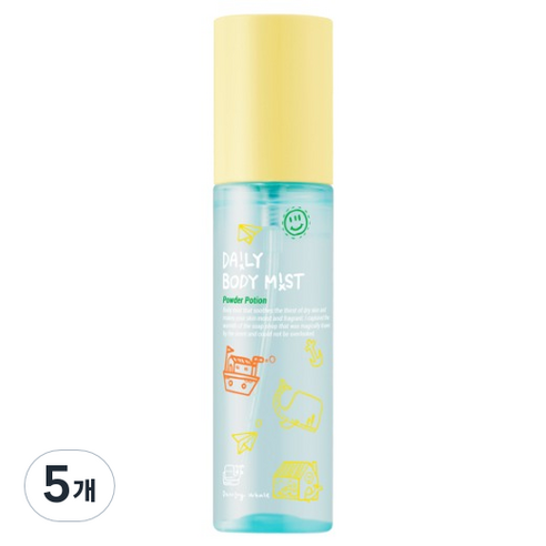 댄싱웨일 데일리 바디 미스트 파우더 포션, 5개, 70ml