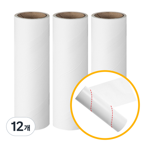 코멧 사선컷팅 일반형 테이프 클리너 리필, 12개