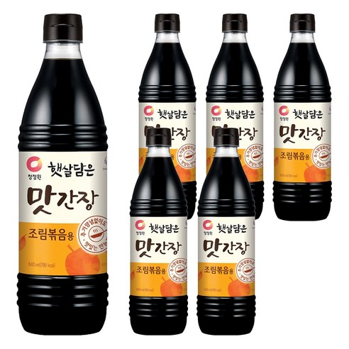 햇살담은 맛간장 조림볶음용, 840ml, 6개