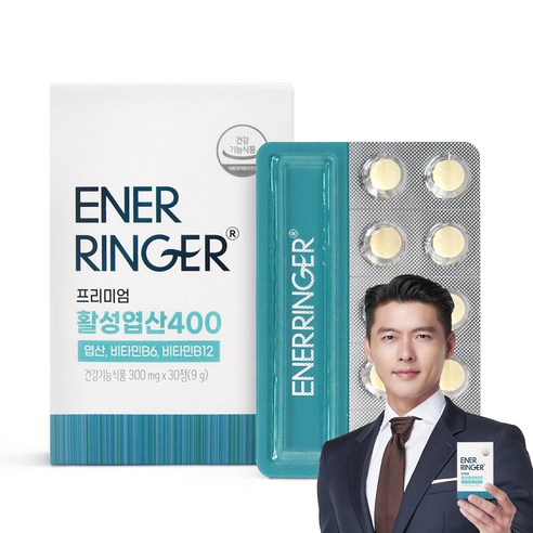 에이치엘사이언스 에너링거 프리미엄 활성엽산 400 9g, 1개, 30정