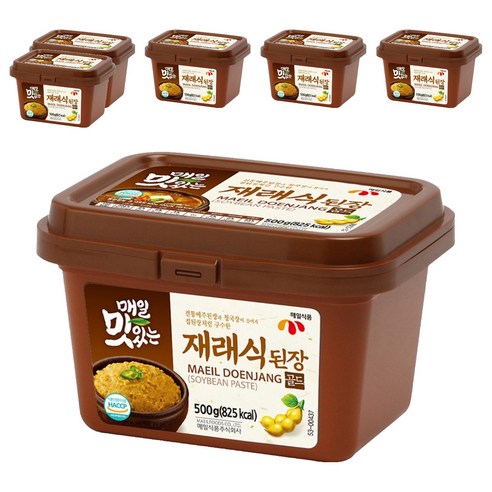 매일식품 매일 맛있는 재래식 된장 골드, 500g, 6개