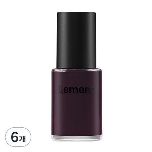 르멘트 컬러 네일, 19 블랙베리 시럽, 14ml, 6개