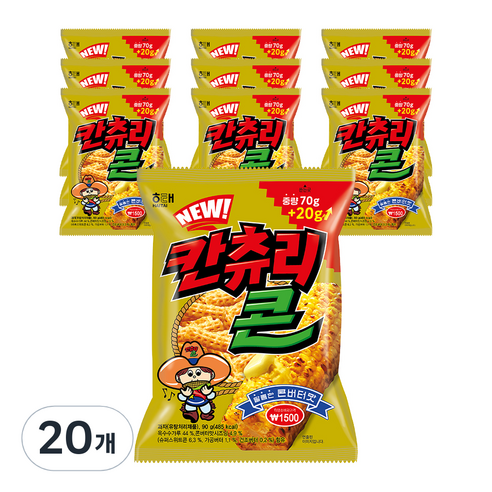 해태제과 NEW 칸츄리콘, 150g, 20개