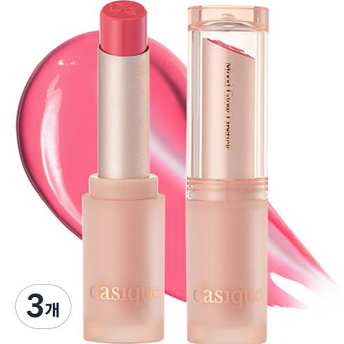 데이지크 무드 글로우 립스틱 3g, 07 핑크 베리, 3개