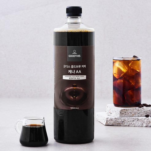 굿디스 콜드브루 커피 케냐AA, 1L, 1개