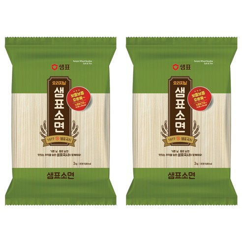 샘표 소면, 3kg, 2개