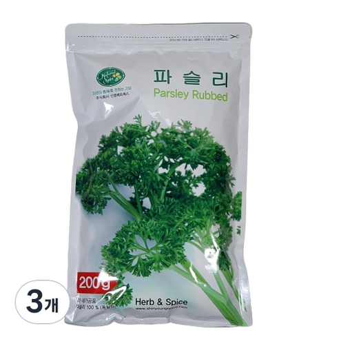 내츄럴스파이스 파슬리 허브향신료, 200g, 3개