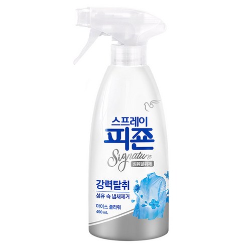 피죤 스프레이 시그니처 섬유탈취제 아이스플라워, 490ml, 1개