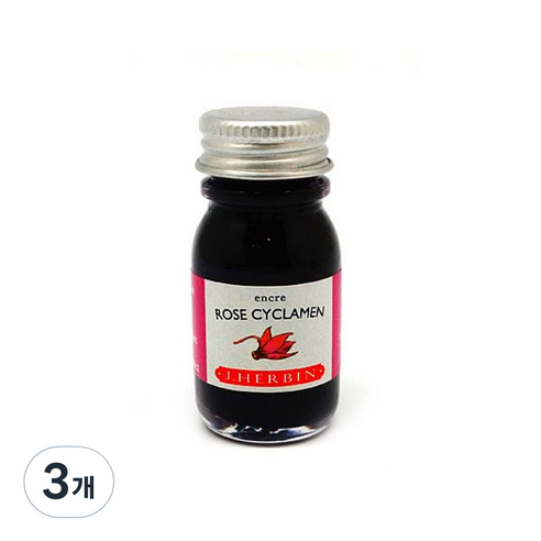 제이허빈 미니잉크10ml, 66 로즈시크라엠 레드바이올렛, 3개