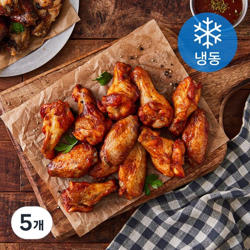 청년푸줏간 윙봉콤보 스파이시 2인분 (냉동), 5개, 450g