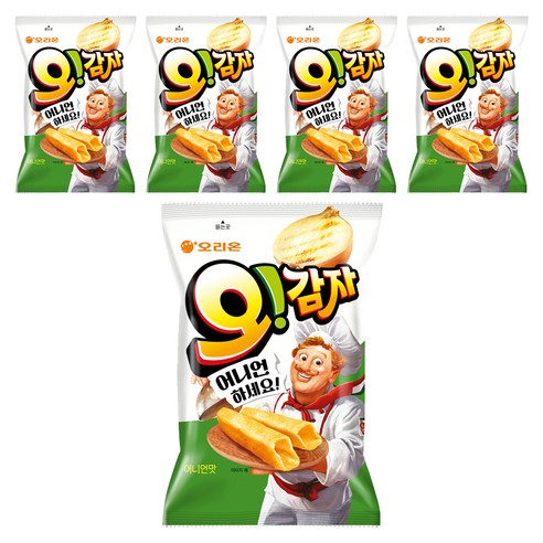 오리온 오감자 어니언, 5개, 50g