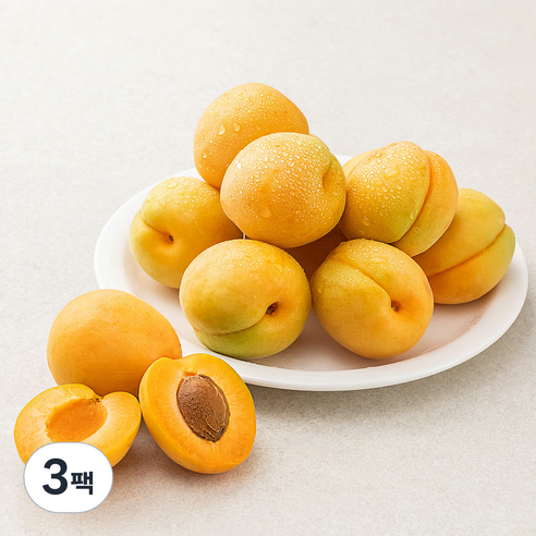 새벽경매 하우스 살구, 500g(6~9입), 3팩
