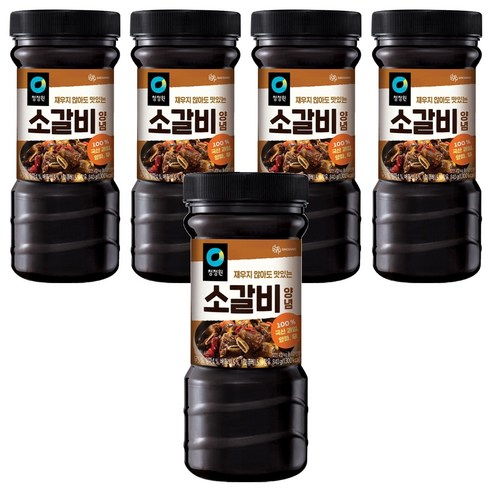 청정원 소갈비 양념장, 840g, 5개