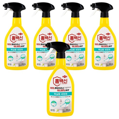 홈백신 욕실용 세정제, 600ml, 5개
