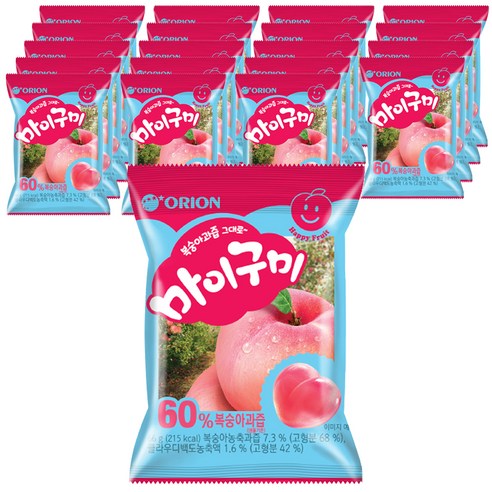 마이구미 복숭아맛, 66g, 20개