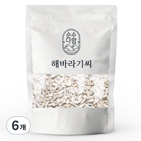순수다함 해바라기씨, 300g, 6개