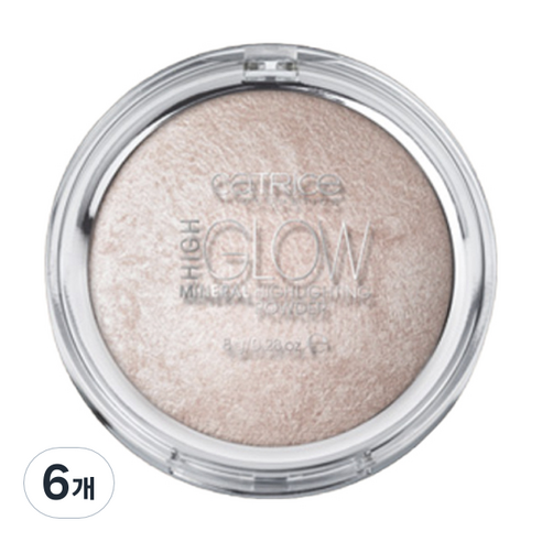 캐트리스 하이글로우 미네랄 하이라이팅 파우더 8g, 010호 라이트 인퓨전, 6개