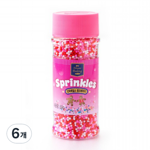 브레드가든 핑크 레이디 스프링클, 50g, 6개