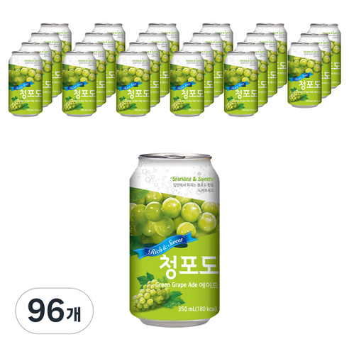 일화 청포도 에이드, 350ml, 24개