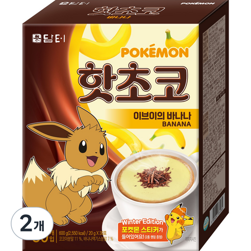 담터 이브이의 바나나 핫초코분말, 20g, 30개입, 2개