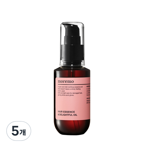 모레모 딜라이트풀 고영양 헤어 에센스 오일, 70ml, 5개