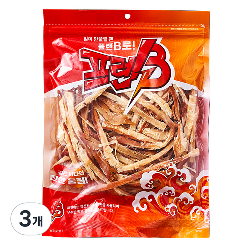 서울지앤비 프렌비 버터로 구운 바베큐 오징어, 350g, 3개