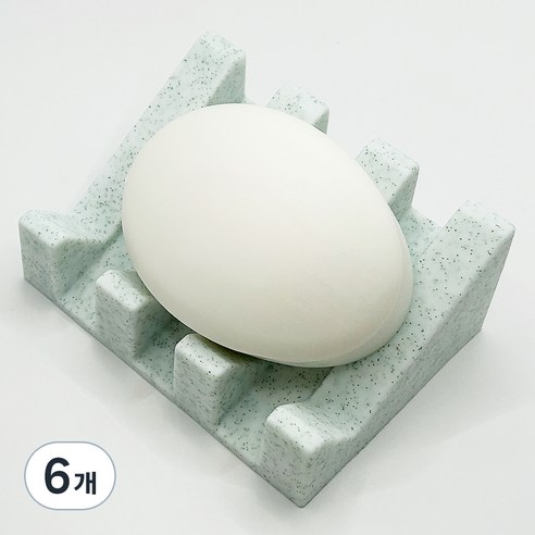 논슬립 실리콘 비누받침, 마블, 6개