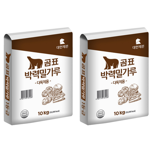곰표 대한제분 곰표 박력 밀가루, 10kg, 2개