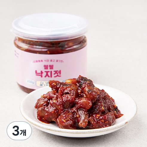 웰웰 낙지젓, 250g, 3개