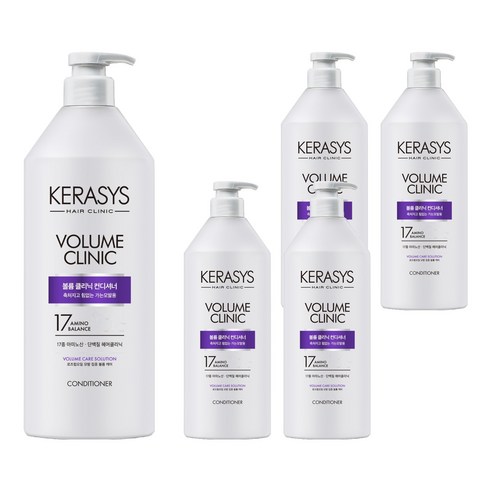 케라시스 볼륨 클리닉 단백질 컨디셔너 플로럴 파우더 향, 980ml, 5개