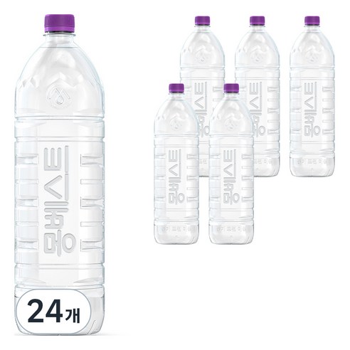 몽베스트 위드어스 무라벨 생수, 2L, 24개