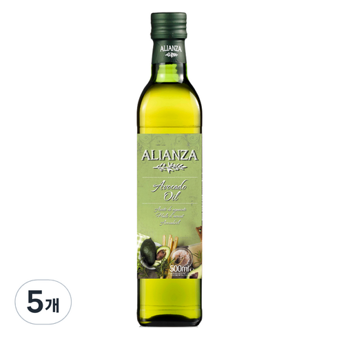 알리안자 아보카도 오일, 5개, 500ml