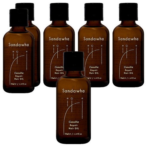 산다화 카멜리아 리페어 헤어오일, 50ml, 6개