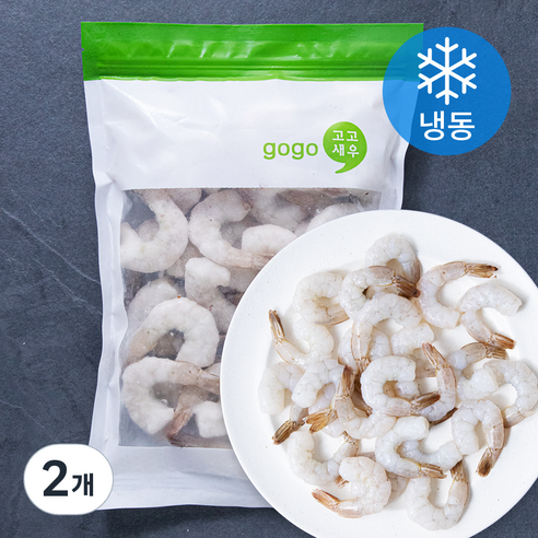 고고새우 생칵테일새우 21/25 (냉동), 600g(특대), 2개