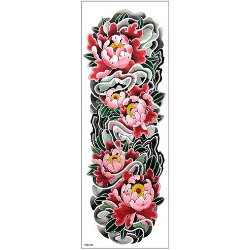 포블럭스 모던 유럽 팔 문신 타투 스티커 17 x 48 cm FBLS00410, 1개, Style 36