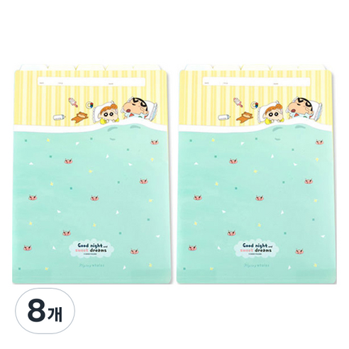 짱구는못말려 5분류 A4 버전 2 인덱스 홀더, 굿나잇, 8개