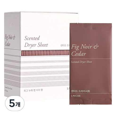 라브아 센티드 드라이시트 피그누아앤시더 본품, 5개, 40매
