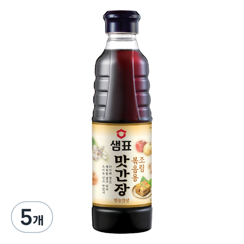 샘표 조림볶음용 맛간장, 500ml, 5개