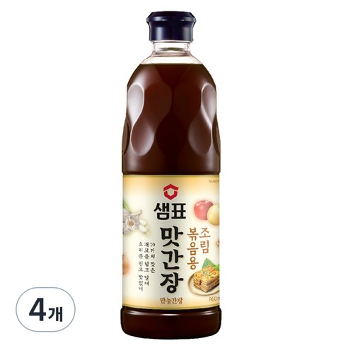 샘표 조림볶음용 맛간장, 860ml, 4개