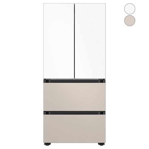 [색상선택형] 삼성전자 비스포크 420L 스탠드형 4도어 김치냉장고 AI 김치플러스 키친핏 방문설치, RQ42DB94J2AP