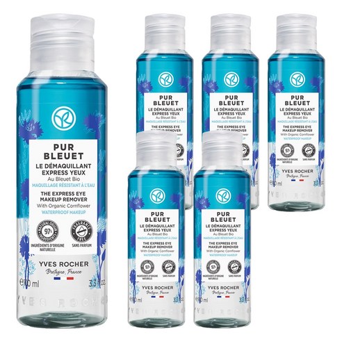 이브로쉐 퓨어블루에 익스프레스 메이크업 리무버, 100ml, 6개