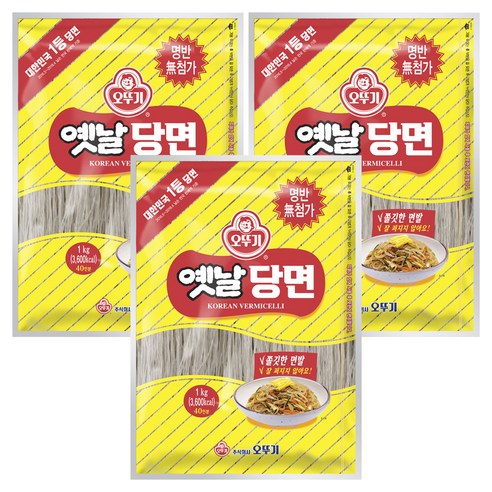 오뚜기옛날 당면, 1kg, 3개