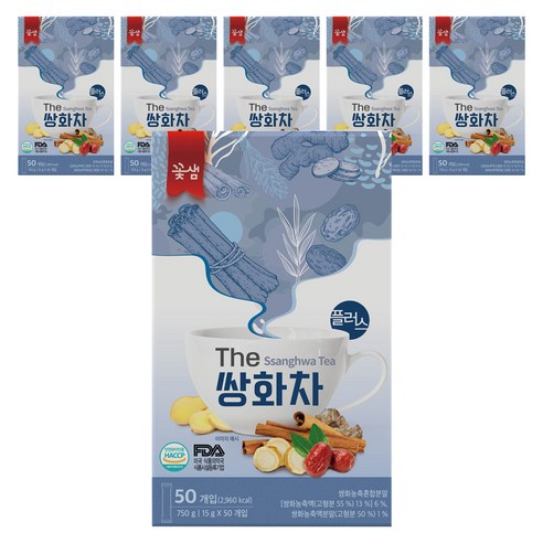 꽃샘 더쌍화차 플러스 50p, 15g, 50개입, 6개