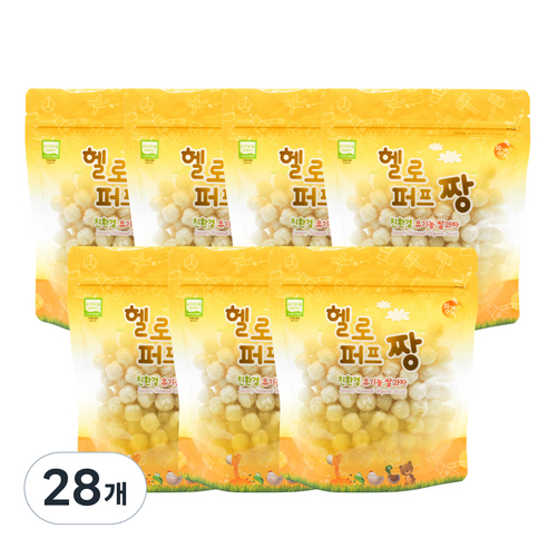 짱죽 유기농 쌀과자 25g, 양파볼, 28개