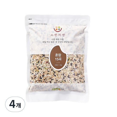 씨익 소반미반 혼합 15곡, 1kg, 4개