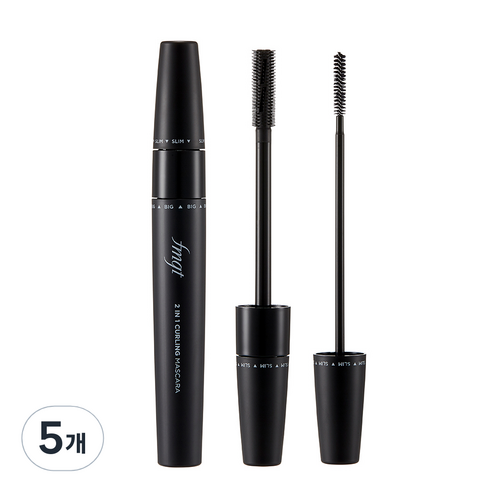 더페이스샵 2in1 컬링 마스카라 8.5g, 01블랙, 5개