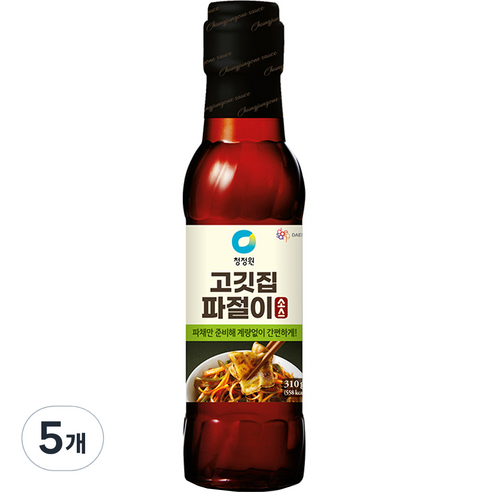 대상 청정원 고깃집 파절이 소스, 310g, 5개