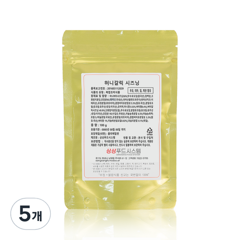 상상시즈닝 허니갈릭 시즈닝, 100g, 5개